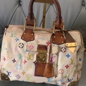 Authentic Louis Vuitton white monogram bag
